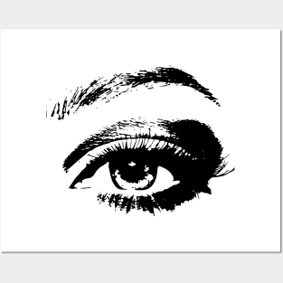 Beautiful eye makeup Posters and Art